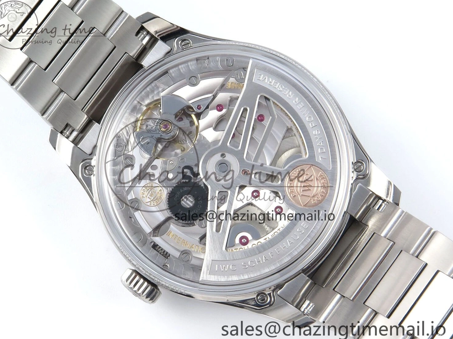MIROTIME 0522 Portugieser Auto IWC0562A APSF 1:1 Best Edition White RG Dial on SS Bracelet A Unique 6991